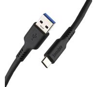 kenable USB 3.0 A to USB-C Cable Fast Charger Data Lead 5Gbps 3A Phone Tablet Charging Cord Black 0.5m