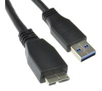 kenable USB 3.0 SuperSpeed Cable A Male to Micro B 10 Pin for External Hard Drives Tablets Samsung Galaxy Black 0.5m