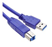 kenable USB 3.0 SuperSpeed Cable Type Plug A to Type B Plug BLUE 50cm 0.5m