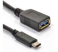 kenable USB 3.1 Type A Female to Type C Male Adapter Cable Gen 1 5Gbps 3A Charging 50cm Black