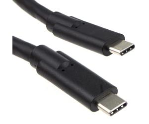 kenable USB 3.1 Type C Cable Male to Male Full Feature Gen1 5Gbps 60W Power Delivery 3A Fast Charging Data Sync Lead Black 2m