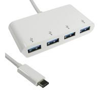 Kenable Usb 3.1 Type C Male Plug To 4 Port Superspeed Usb Hub Adapter 15Cm