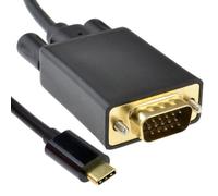 Kenable Usb 3.1 Type C To 15 Pin Vga Plug 1080P 60Hz Adapter Cable Black 1M