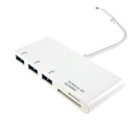 USB Type-C to 3 Port USB Hub & Card Reader