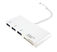 kenable USB 3.1 Type C to 3 x USB 3 Sockets & SD/Micro SD Card Reader