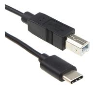 kenable USB 3.1 Type C to B Type Plug Laptop MacBook to Printer Cable Black 2m