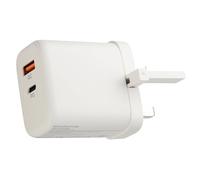 kenable USB 65W UK Mains Power GaN Wall Phone/Laptop Fast Charger USB-C (65W) USB-A (18W) PD/PPS FAST CHARGE