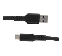 kenable USB A to USB C Cable Fast Charging 3A Data Sync Lead for Phones Tablets Power Banks TPE 0.5m Black