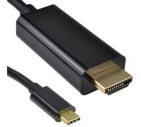 kenable USB-C to HDMI Lead 4K 60Hz UHD, 5m, DP Alt Mode, USB-C In, HDMI Output, Black 9617