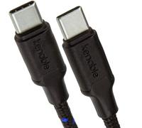 kenable USB C to USB C Cable 20AWG Fast Charging 3 Power Delivery Braided Lead 1m Black