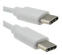 kenable USB C to USB C Cable 3m White | USB 2.0 Type C Male to Male Charging & Data Sync Lead | 480Mbps Transfer Speed | Reversible Connector | Compatible with Laptops MacBooks Phones