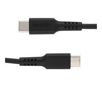 kenable USB-C to USB-C Cable 65W Fast Charging Lead USB 2.0 Data Sync 0.5m Black TPE for Phone Tablet Laptop