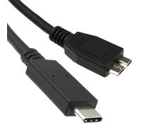 kenable USB Gen2 Type C Male to USB 3.0 Micro B Male Cable for External Hard Drives & Docking Stations Black 3m