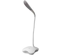 kenable USB or Battery Powered LED Desk Lamp Flexible Neck with Nightlight One Touch