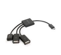Kenable Usb Otg Adapter 2 X Usb Female 1 X Micro Socket Multiple Devices To Phone Tablet
