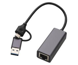 Kenable Usb To Ethernet 2.5Gbe Usb 3.2 Type C And Usb A Rj45 Lan Network Adapter Nic