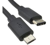 kenable USB Type C Male Plug to Micro B Data Sync & Charge Cable Black 1m [1 metres]