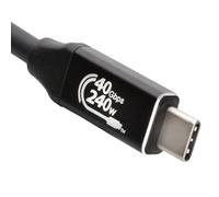 Kenable Usb4-40 40Gbps 240W Usb 4.0 Type C To C Coaxial Cable Metal Plugs 1.5M