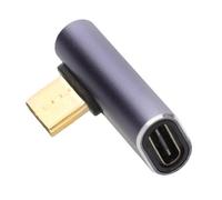 Kenable Usb4 40 Right Angle Adapter 90 270 Horizontal Socket 40Gbps Usb-C Male To Female