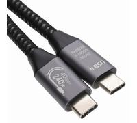 Kenable Usb4 40Gbps 240W Cable Usb-C To Usb-C With Metal Plugs Supports 8K 60Hz 0.3M