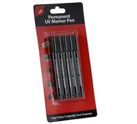 kenable UV Ultra Violet Security Marker Pens - Permanent Invisible Ink Crime Prevention - 5 Pack