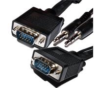 kenable VGA SVGA HD15 TV Video Cable with built in 3.5mm Jack Audio Lead 30m