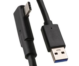 kenable VR Link Cable USB 3.2 Gen1 Type A to USB C Right Angle No Lag 60W 5Gbps Black 5m for Quest 2