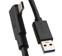 kenable VR Link Cable USB 3.2 Gen1 Type A to USB C Right Angle No Lag 60W 5Gbps Quest 2 Black 3m