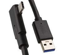 kenable VR Link Cable USB 3.2 Gen1 Type A to USB C Right Angle No Lag 60W 5Gbps Quest 2 Black 3m
