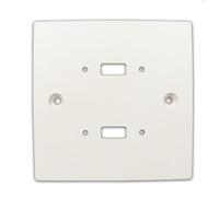 kenable Wall Faceplate for Twin USB Panel Mount Stub Pre-Drilled Single Gang 85x85mm White