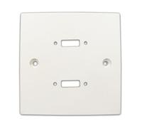 kenable Wall Faceplate Pre-Drilled for Twin HDMI Panel Mount Connections Single Gang 85x85mm White