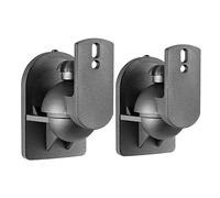 kenable Wall Mount Universal Surround Adjustable Speaker Brackets Swivel & Tilt Black