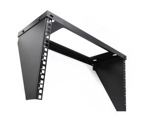 kenable Wall Mounted Bracket 6U Rack 19 inch for Vertical Home Office Studio Network Equipment Black 200mm Deep