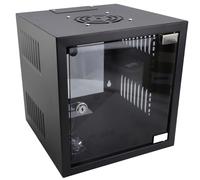 kenable Wall Mounted Data Cabinet 10 inch SOHO Networking Small 6U 300mm Black