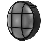 kenable Wall-Mounted Lamp Outdoor Round Bulkhead E27 Light IP44 Black