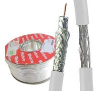 Kenable Webro Rg6U Hd Tv/aerial/antenna/freeview Coaxial Cable Shielded 50M White