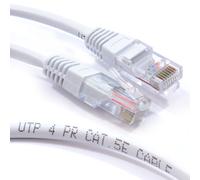 kenable White Network Ethernet RJ45 Cat5E CCA UTP PATCH 26AWG Cable Lead 30m