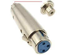 kenable XLR 3 Pin Female to RCA Phono Mono Socket Bi Directional Adapter