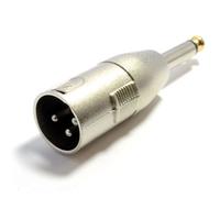 kenable XLR Male Plug 3 Pins to 6.35mm Mono Jack Plug Audio Adapter Gold Tip