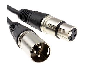 kenable XLR Microphone Cable 3 Pin Male to Female Balanced Audio Lead Screened Black 0.5m 50cm