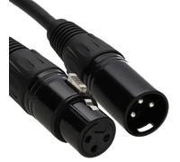 kenable XLR Microphone Cable Male to Female Extension Lead 3 Pin Balanced Audio Mic Patch Cord Black 1.5m