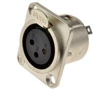 XLR Socket Microphone Chassis Panel Mount Solder Terminal Socket Metal