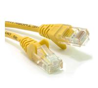 kenable Yellow Ethernet Cable Cat5e Network Patch Lead RJ45 UTP 26AWG CCA for Router PC Laptop Gaming Console 1m
