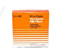 KenAG 6-1/2 in. Disc, Non-Gauze Milk Filter, 100 Discs Per Box (Pack of 2)