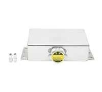 KENANLAN 1L Aluminum Alloy Expansion Reservoir Coolant Overflow Tank, Professional Universal Car Refitting with TIG Welded Polished Shell, Efficient Drainage Faucet Design