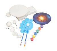 KENANLAN 2 in 1 DIY Solar System Three Planets Stereoscopic Assembling Toys Paint Solar System Set, Professional Accessories for Kids, Great Gifts for Birthday and Halloween