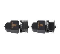 KENANLAN 2Pcs 3D Printer Extruder Hotend Kit Replacement for Bambu Lab H2D H2D Combo 0.4mm Hardened Steel Nozzle High Flowing Integrated All Metal Hot End Kit