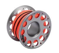 KENANLAN 30m Scuba Diving Reel, Aviation Aluminum Dive Reel with Double Hook for Underwater Exploration, Maritime Operations, Float Line Release (Gray)