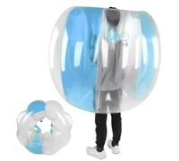 KENANLAN 47inch Outdoor Bubble Balls Durable Giant Human Ball Active Play for Adults Teen, Inflatable Bumper Balls,PVC Material, for Outside Party (Transparent Blue)