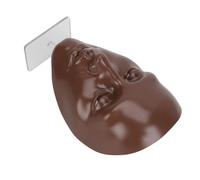 KENANLAN 5D Silicone Makeup Practice Face Board Teaching, Ideal for Beginners, Makeup Enthusiasts, Suitable for Cosmetology (Black)